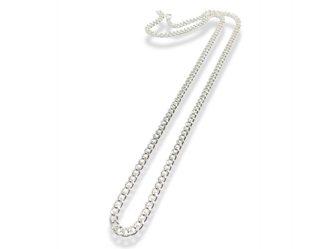 <p>Cadena de Acero Blanco Groumet x 60cm</p>
