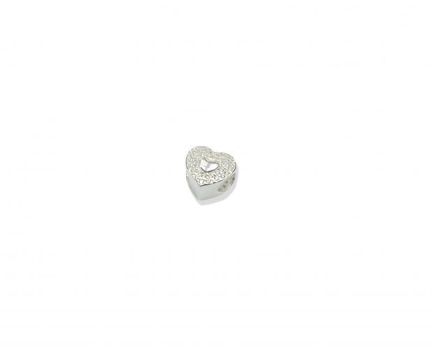 <p>Dona de Plata Corazón con Cubic</p>
