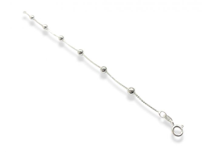 <p>Pulsera de Plata Veneciana con Bolas</p>

