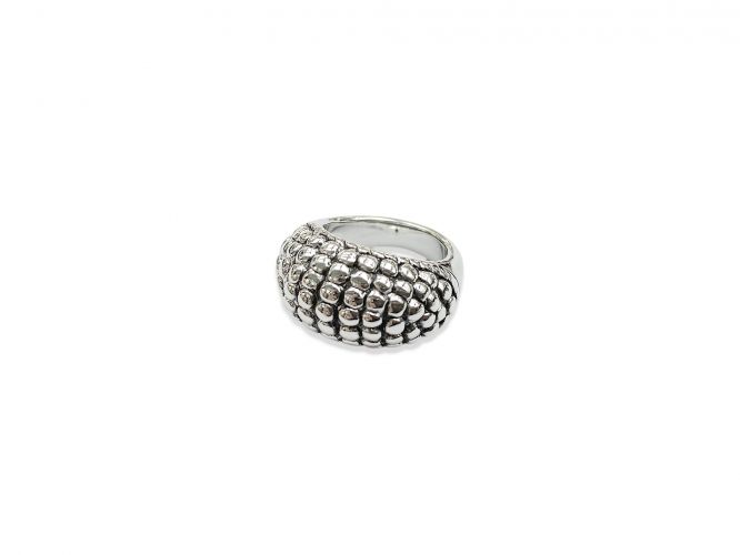 <p>Anillo Inflado Bombé de Plata</p>

