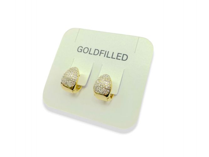 <p>Argolla de Goldfilled con Cubics Pave</p>
