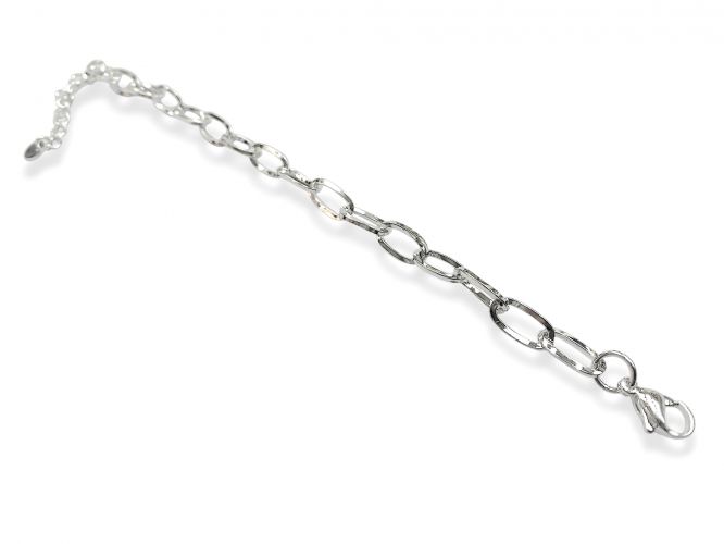 <p>Pulsera Fina de Eslabones</p>

<p>Ovalados de Acero Blanco</p>

<div> </div>

<div class="d-flex justify-content-center" style="box-sizing: border-box; color: rgb(111, 111, 111); font-family: Poppins, sans-serif; font-size: 16px; text-align: center; display: flex !important; justify-co