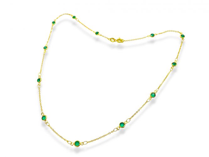 <p>Cadena de Goldfilled con</p>

<p>Cubics Verdes x 45 cm</p>
