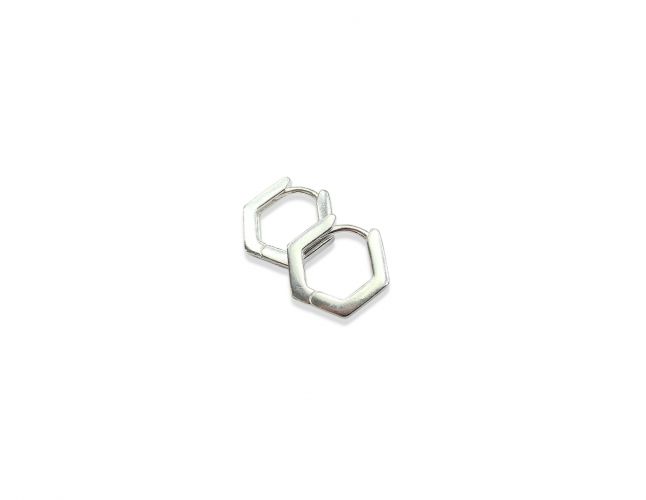 <p>Argolla Hexagonal en Plata</p>
