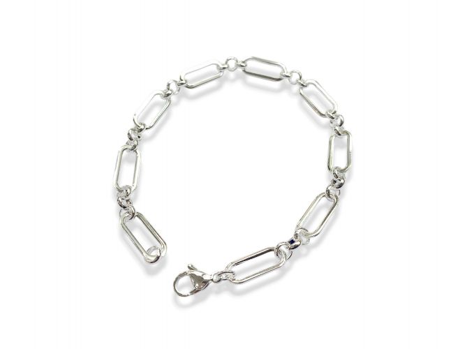 <p>Pulsera de Acero Blanco Eslabones</p>
