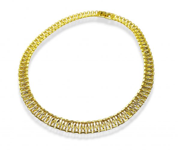 <p>Gargantilla Chata Hilos x</p>

<p>45 cm y 50 cm de Goldfilled</p>
