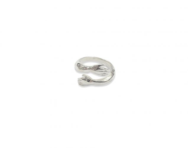 <p>Anillo de Plata Abrazo Grueso</p>
