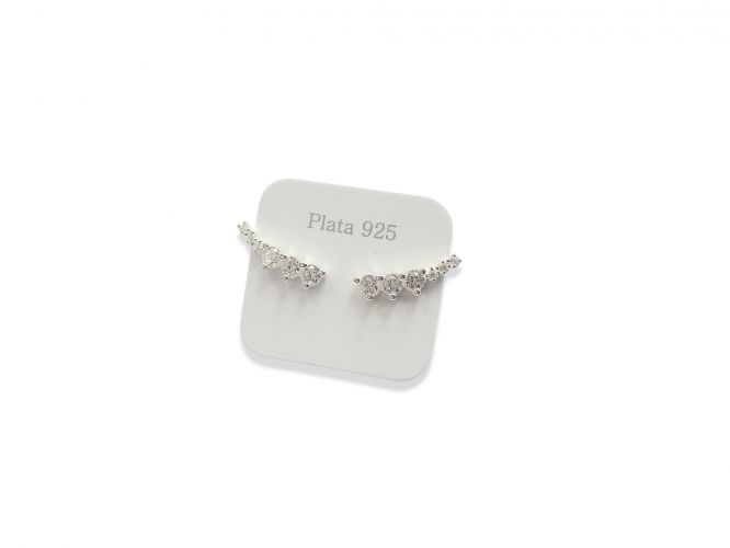 <p>Aro de Plata Tipo Trepador con Cubic</p>
