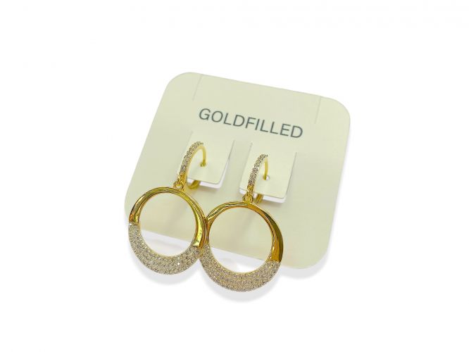 <p>Aro Colgante de Goldfilled con Cubic</p>
