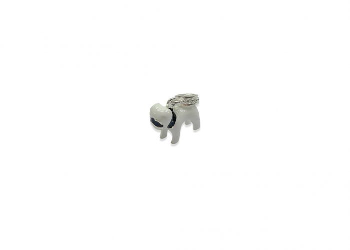 <p>Dije de Perro en Plata de</p>

<p>Color Blanco y Negro</p>
