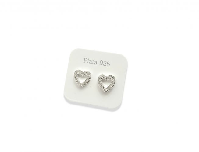 <p>Aro de Plata Corazón con Cubic Calado</p>
