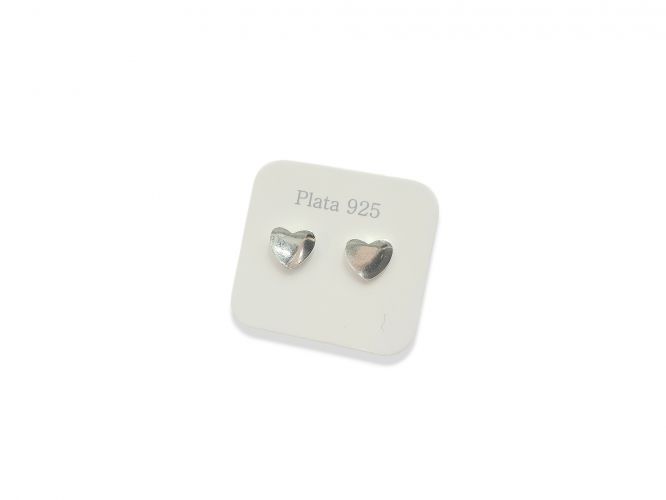 <p>Aro Corazón de Plata Chato</p>
