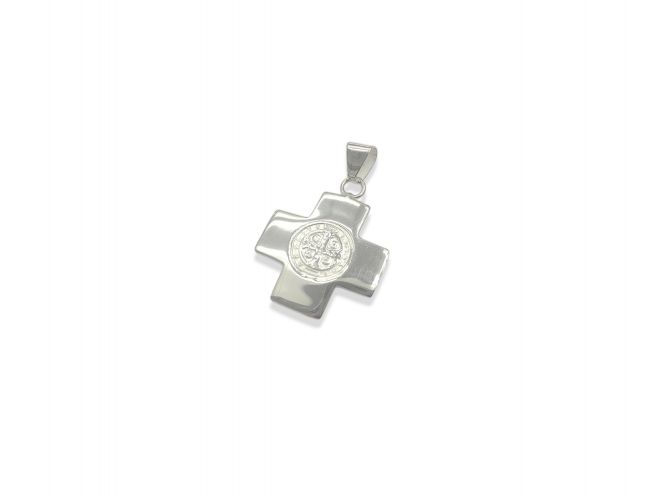 <p>Dije de Plata Cruz San Benito</p>
