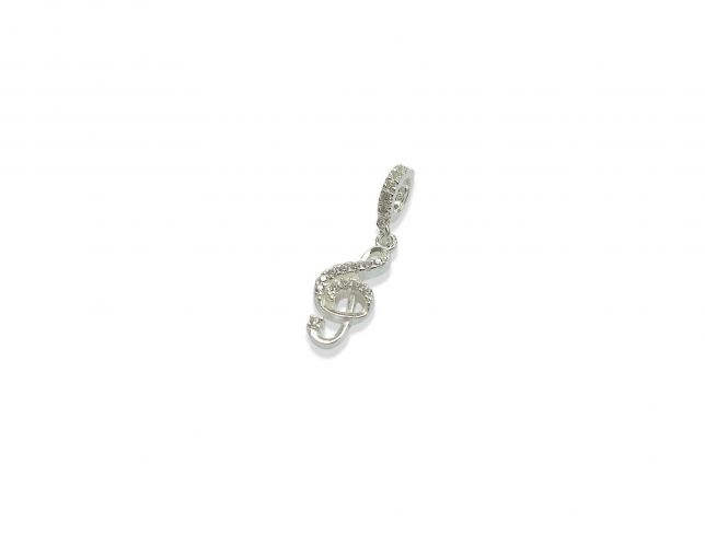 <p>Dije de Clave de Sol en Plata con Cubics</p>
