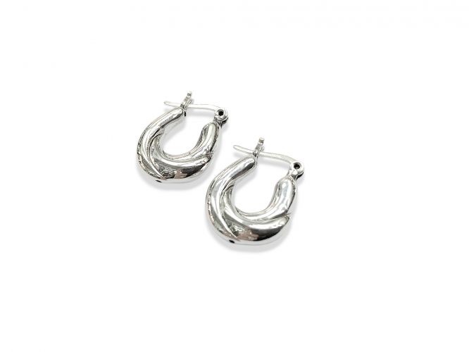 <p>Argollas Infladas de</p>

<p>Plata Tipo Ovales</p>
