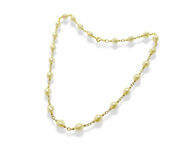 <p>Collar con Perlas de Río x</p>

<p>45 cm y 50 cm de Goldfilled</p>
