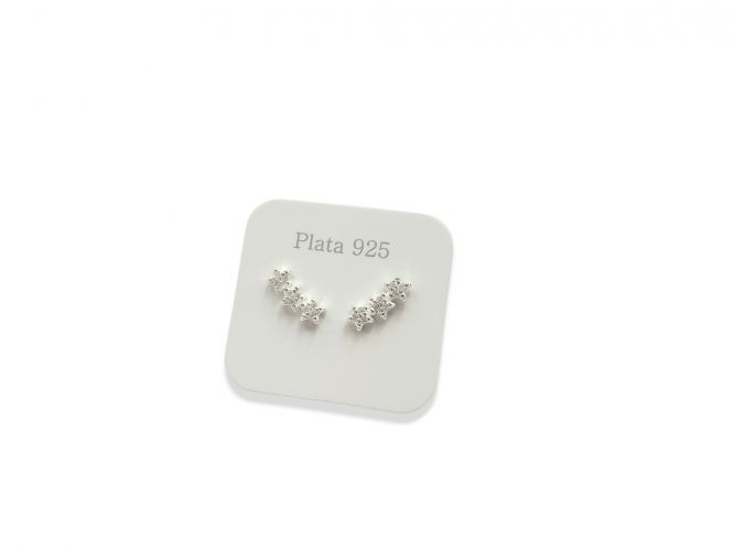 <p>Aro de Plata Estrellitas</p>

