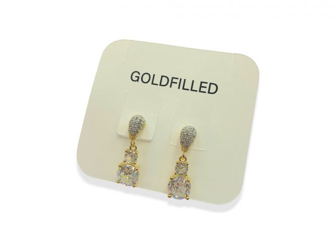 <p>Aro Colgante con Cubic de Goldfilled </p>
