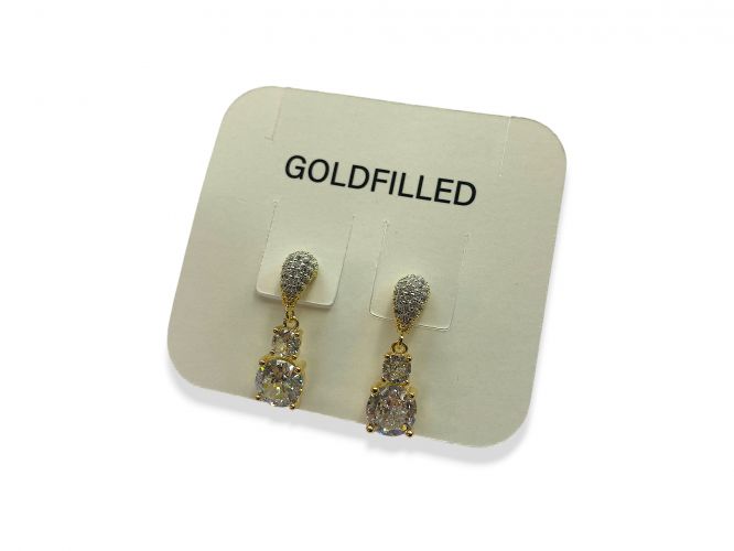 <p>Aro Colgante con Cubic de Goldfilled</p>
