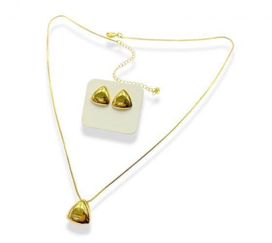 <p>Conjunto de Goldfilled</p>

<p>Cadena con Dije y Aros</p>
