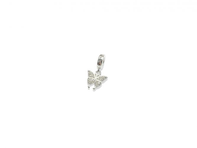 <p>Dije de Plata Mariposa con Cubic</p>
