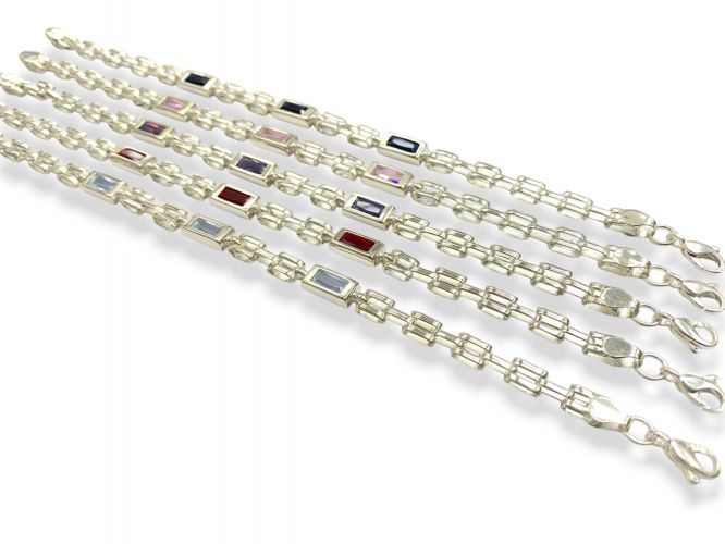 <p>Pulsera de Plata Panther con Cubics</p>
