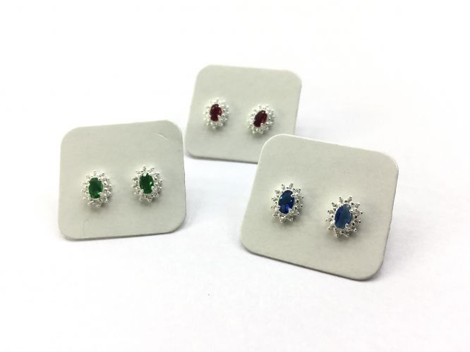 <p>Aros de Plata Cubics</p>

<p>Oval Diferentes Colores</p>
