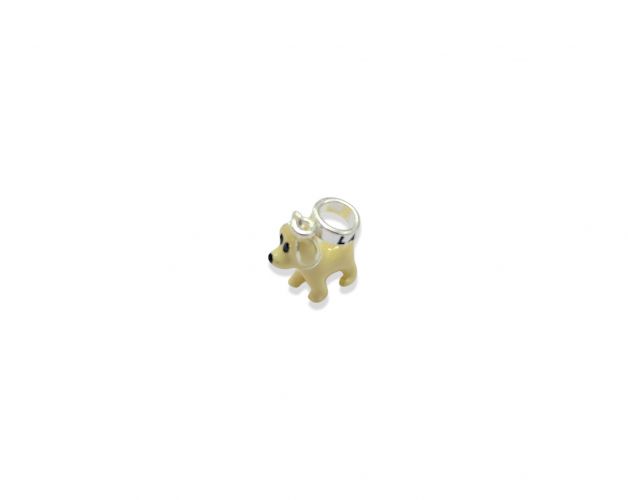 <p>Dije de Plata Perro con Esmalte</p>
