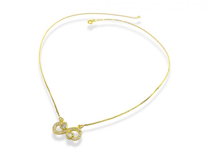 <p>Cadena de Goldfilled Centro Infinito con Cubics</p>

