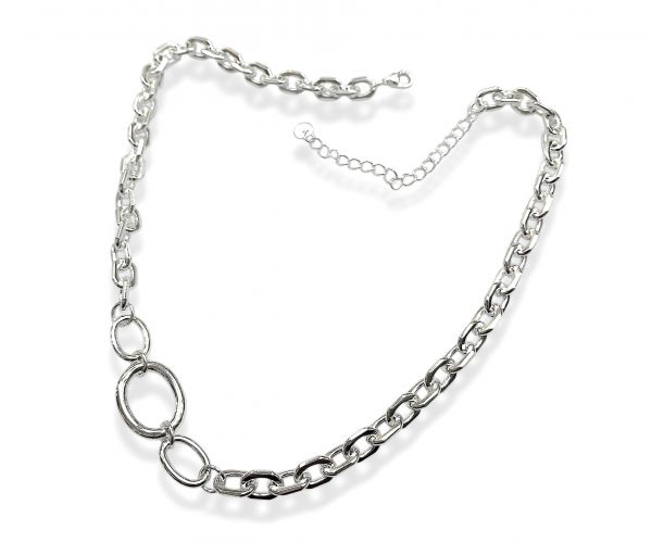 <p>Collar de Eslabones Corto más</p>

<p>Extensión de Acero Blanco</p>
