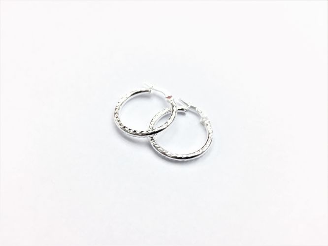 <p>Aros De Plata Argolla</p>

<p>Facetada Fina Mediana</p>
