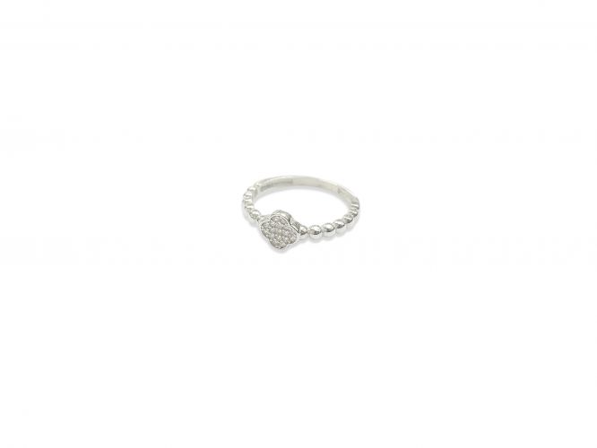 <p>Anillo de Plata Centro Cubic Pavé</p>
