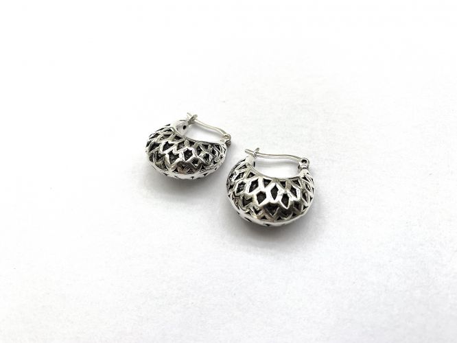 <p>Aros de Plata Argolla Inflada Bombe</p>
