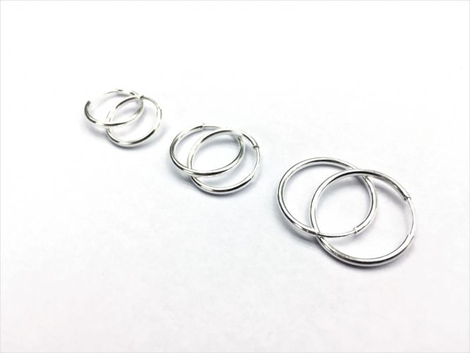 <p>Aros De Plata Cubanos Numero 2 (Medio)</p>
