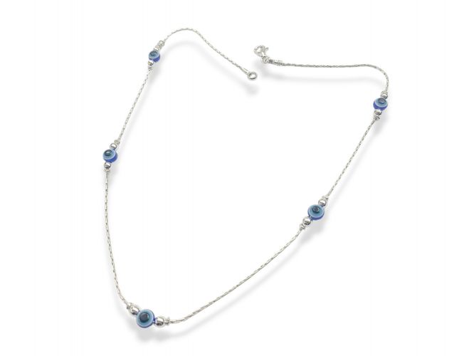 <p>Cadena de Plata FR con Ojitos</p>
