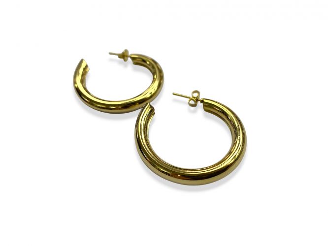 <p>Media Argolla Irregular Grande de Goldfilled</p>
