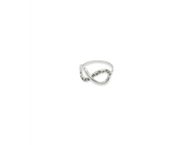 <p>Anillo de Plata Infinito con Marquesitas</p>
