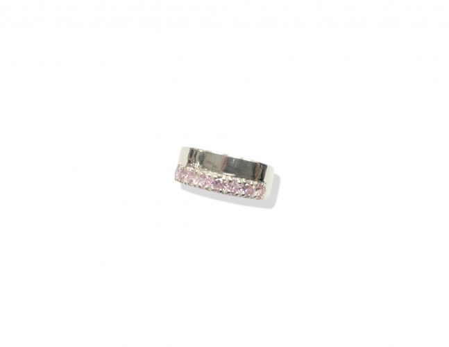 <p>Anillo de Plata con Cubic</p>

<p>Rosa (Se puede Grabar)</p>
