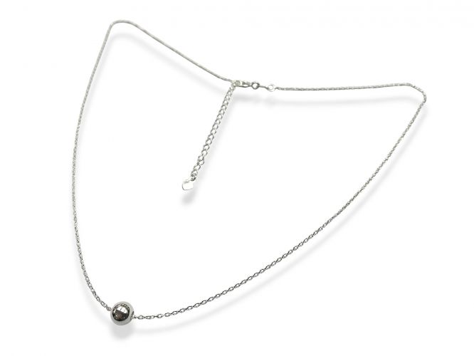 <p>Cadena de Plata con Bolita Pasante</p>
