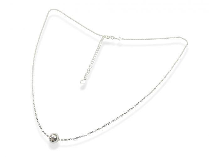 <p>Cadena de Plata con Bolita Pasante</p>
