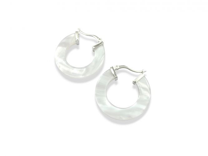 <p>Argollas Nacaradas de Acero Blanco</p>
