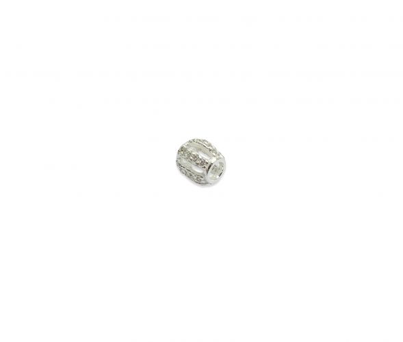 <p>Dona Pasante de Plata Calada con Cubic</p>
