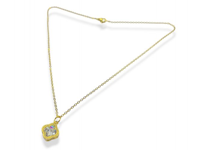 <p>Cadena de Goldfilled con Dije Tipo Flor con Cubic</p>
