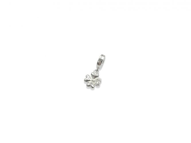 <p>Dije de Plata Trebol con Cubic</p>
