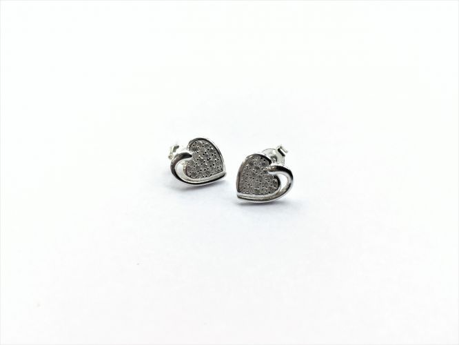 <p>Aros De Plata Corazon</p>
