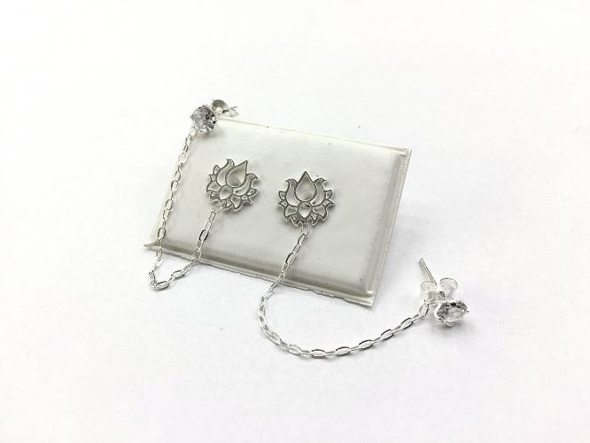 <p>Aros De Plata Doble Agujerito</p>

