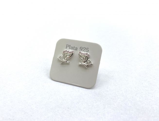 <p>Aros de Plata Mariposa</p>

<p>Cubic Rosa</p>
