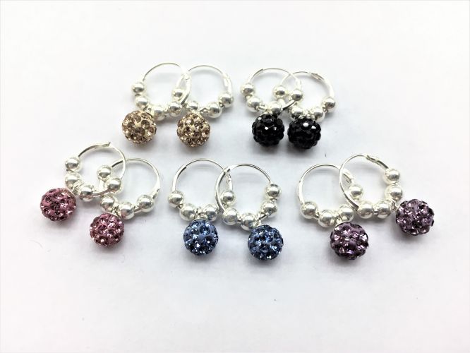 <p>Aros De Plata Argolla Con Bola de Fuego</p>

