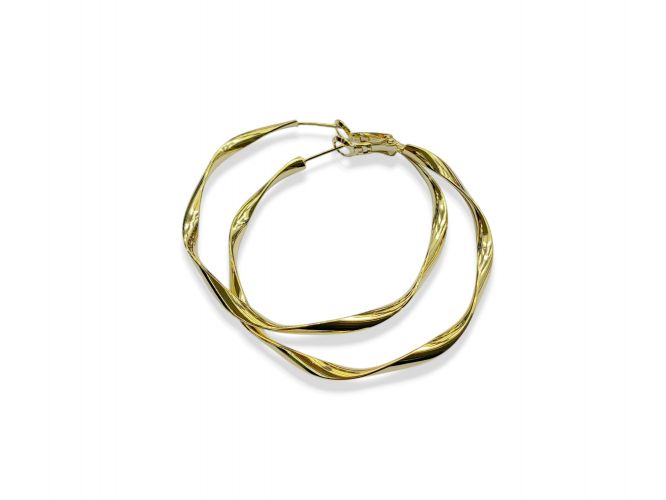 <p>Argolla Mediana Grande de Goldfilled Irregular</p>
