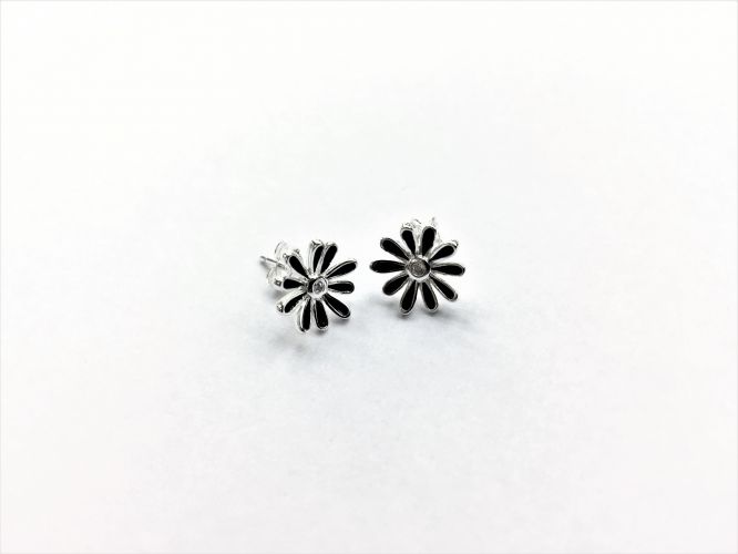 <p>Aros De Plata Flor</p>
